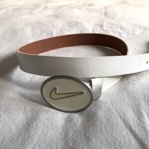 Nike Golf genuine leather belt with enamel buckle